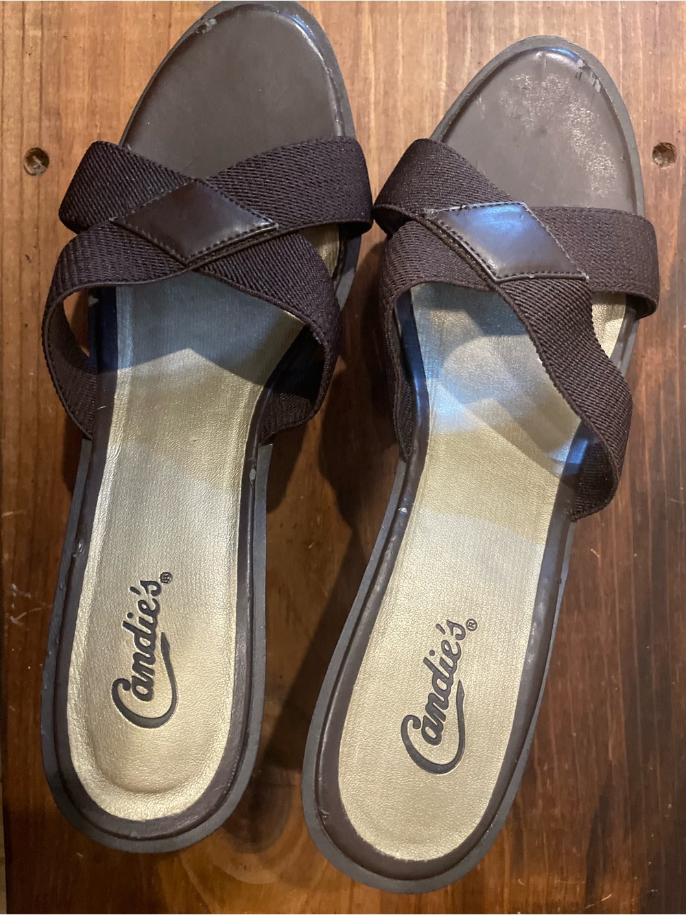 Candies Y2K Vintage Style Slip on Shoe Size 9 Rich Brown